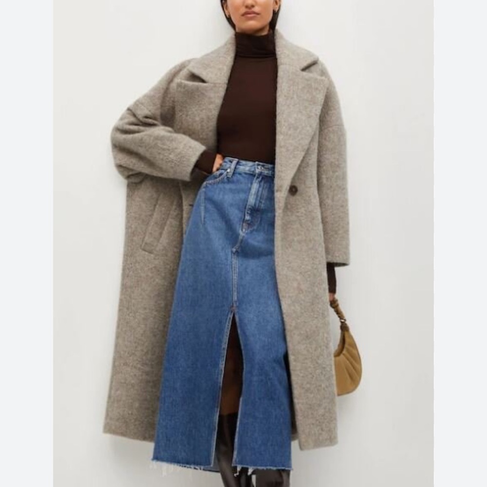 Mango oversized wool coat